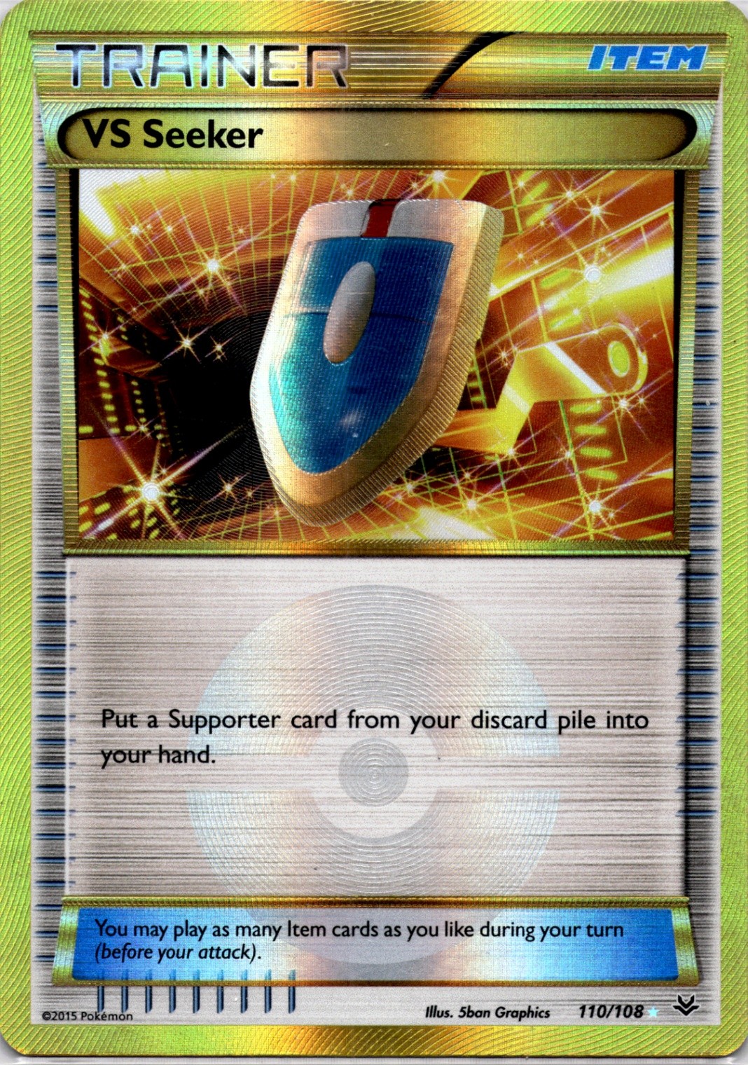 VS Seeker Secret Rare XY - Roaring Skies 110/108 NM