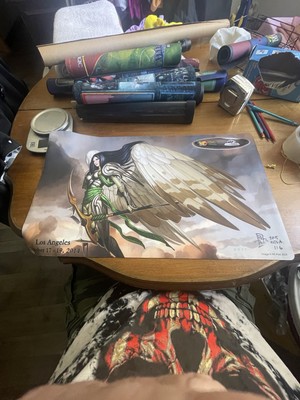 rk post los angeles october 17-19, 2014 channel fireball Playmat Autograph
