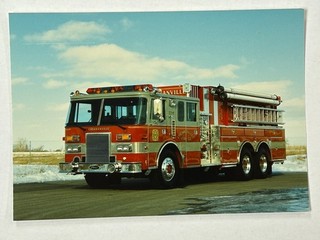 Cochranville PA Pierce Lance Tanker Factory Fire Apparatus Print A64