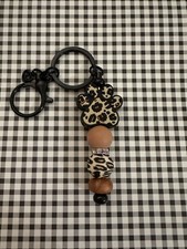 Leopard Paw Dog Pet Adorable Keychain Handmade With Quality Beads Collect Them