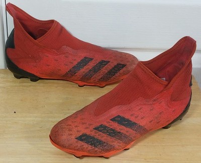 Adidas Predator Freak .3 Demonscale Laceless FG Herren Rot Fußballschuhe Größe 9