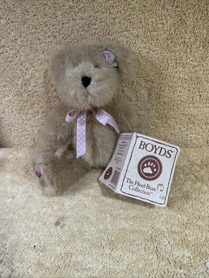 Vintage Boyds Bears Rosie the Bear Plush Decor Stuffed Animal Toy Flowers 7''