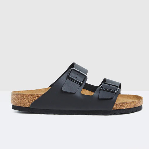 Birkenstock Arizona Birko-Flor Soft Footbed Women's Sandals Black/Blue Narrow