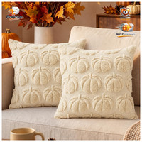 Kissenbezug 50X50Cm Herbst Dekokissen Cremefarben KüRbis FüR Sofa Schlafzimmer