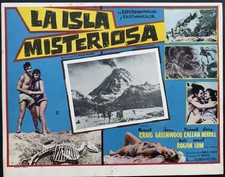 MYSTERIOUS ISLAND MICHAEL CRAIG JULES VERNE MEXICAN LOBBY CARD 1961