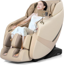 2026 Full Body Massage Chair with Zero Gravity, AI Control  Heating - Beige