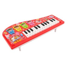Kids Piano Toy Keyboard Cartoon Multi Function Electronic Instrument Red 