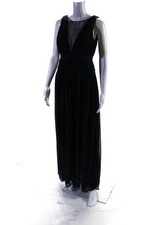 Adrianna Papell Womens Midnight Illusion Gown Size 4 10837060