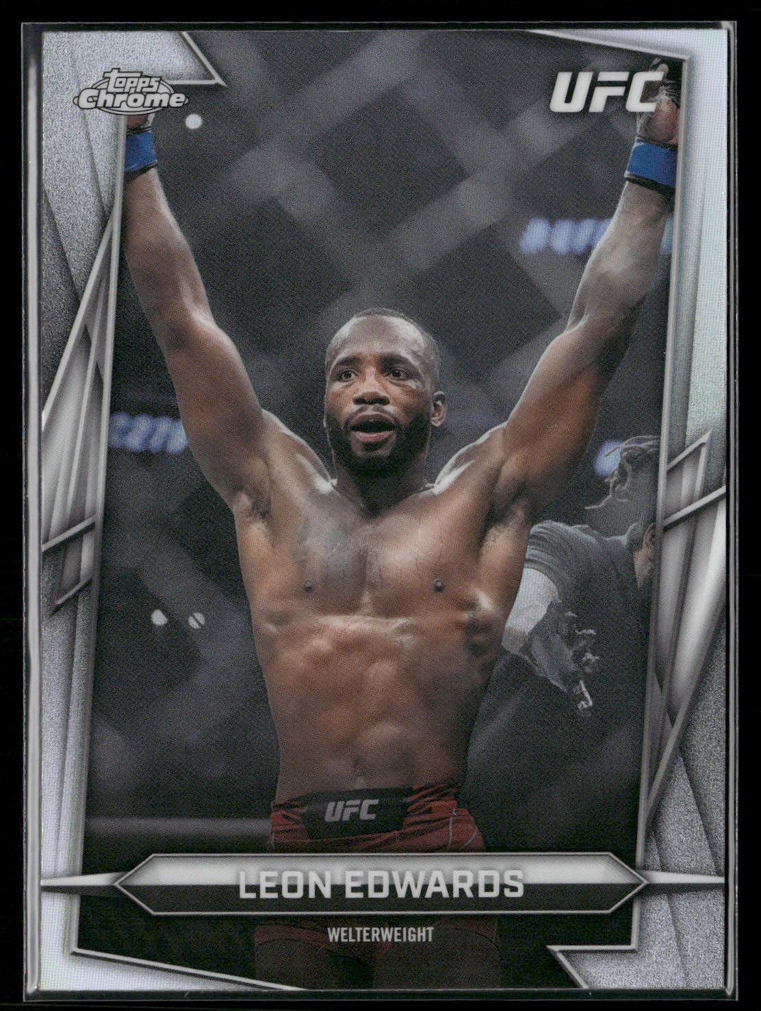 Leon Edwards 2026 Topps Chrome UFC Refractor #6 UFC