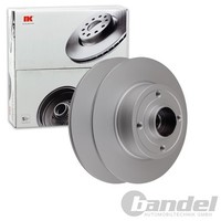 2X Nk Bremsscheiben 240Mm Voll Hinten Passend FÜR Renault Clio Megane Modus