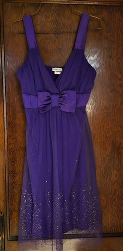 Dress Viva You Purple Strapped Dress Size Med
