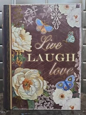 Punch Studio Hollow Book Hideaway Book Safe Live Laugh Love 11×8.5×2.5"