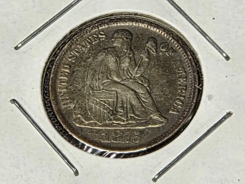 1875 CC Seated Liberty Dime