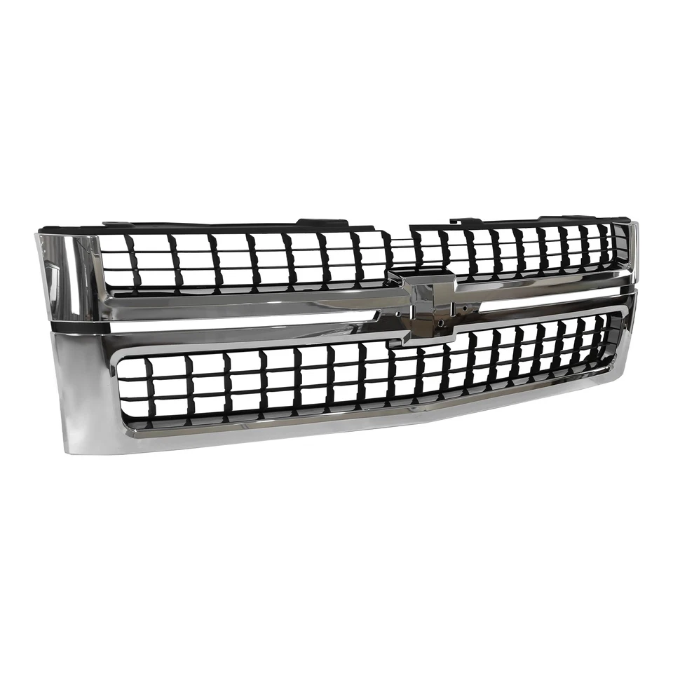 Rejilla delantera cromada para Chevrolet Silverado 2500 3500 HD 2007-2010 25825521 Foto 3 de 4
