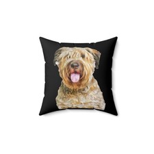 Bouvier des Flandres Spun Polyester Throw Pillow