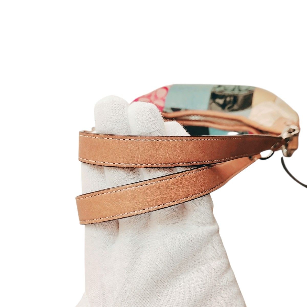 COACH Patchwork Pattern Shoulder Bag 2way Signatu… - image 15