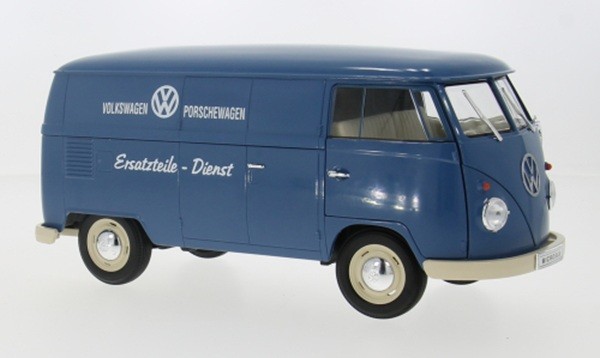 Welly WEL18053TDB - 1/18 / Vw Bulli T1 1963 Porschewagen Ersatzteile Dienst Neu-image