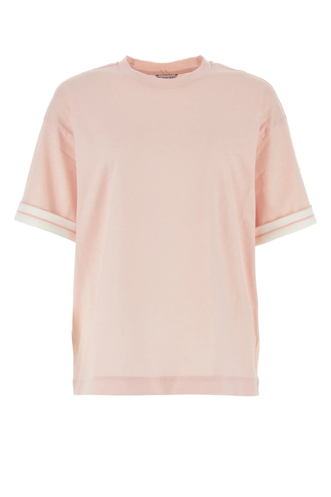 BURBERRY Pink Cotton Oversize T-shirt New & Authentic