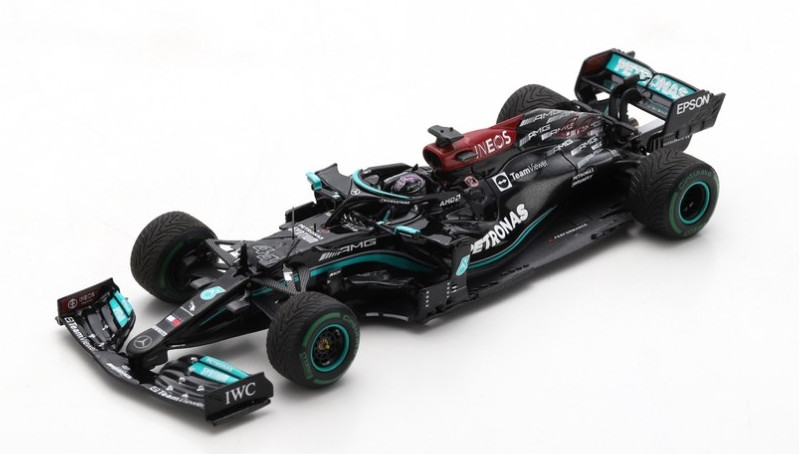 Maquette F1 Mercedes W12 Hamilton 44 Spark résine montée 1/43
