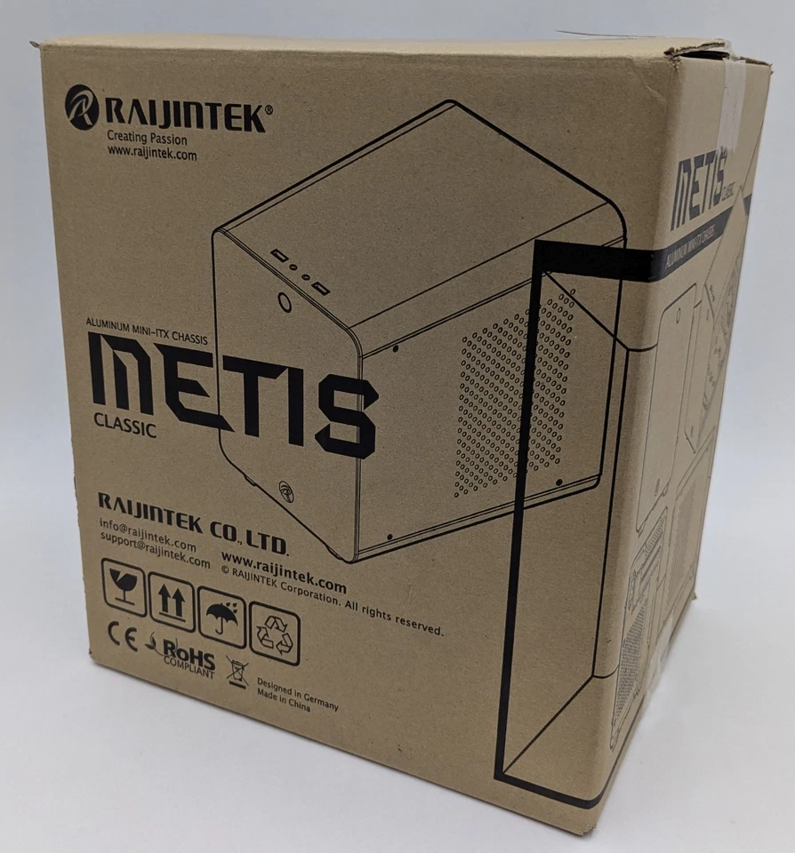 RAIJINTEK METIS Classic Aluminum Mini-ITX PC Chassis Case (RED) 0R200012 - NIB - Image 2 of 4