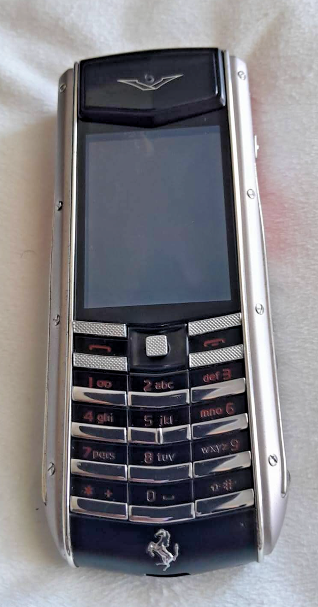 Vertu Ascent Ti Ferrari - Black Titanium (Unlocked) Mobile Phone