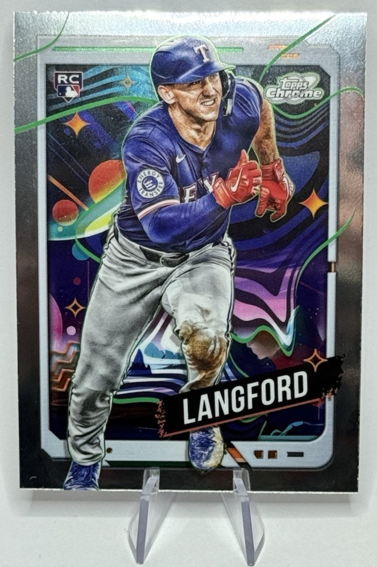 2024 Topps Cosmic Chrome Wyatt Langford 139 Texas Rangers RC