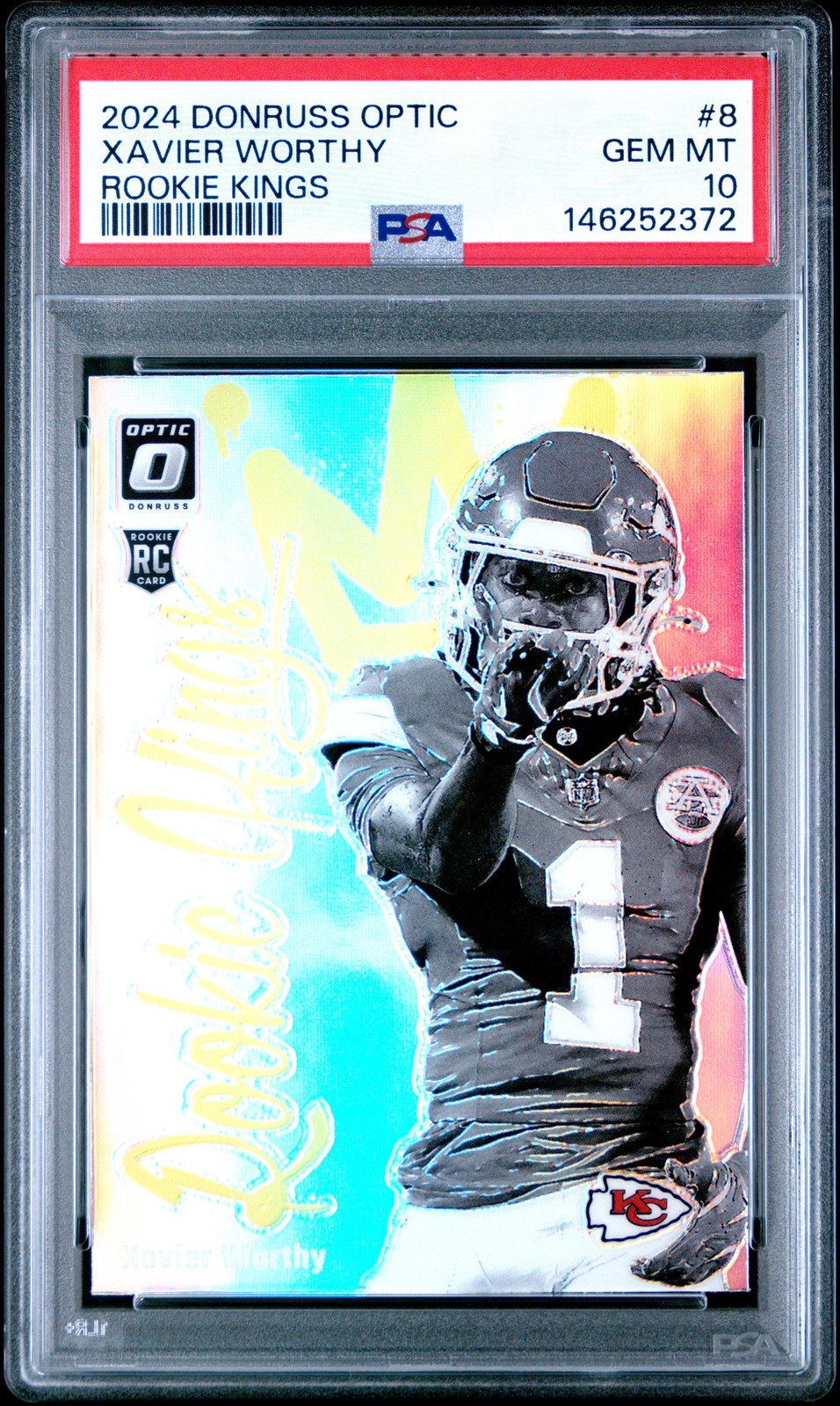 Xavier Worthy Panini Donruss Optic Rookie Kings #8 Base