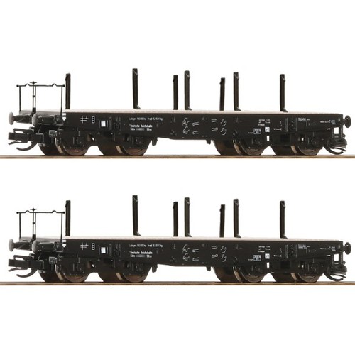 Roco 6680034 TT 2-tlg. Set: Schwerlast-Flachwagen, DRG, Ep. II TT + Neu | Condition: Neu