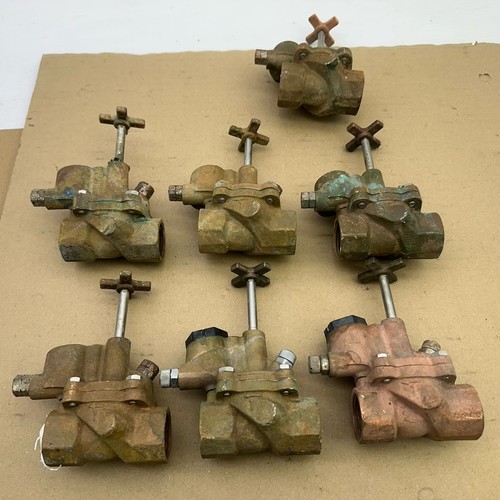 X7) RAIN BIRD 75-100 BRASS ELECTRIC 1" SPRINKLER VALVE *BODIES ONLY PARTS REPAIR