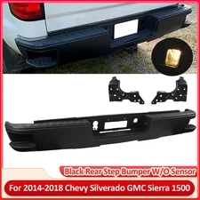 For 2014-2018 Chevy Silverado GMC Sierra 1500 Black Rear Step Bumper Assembly