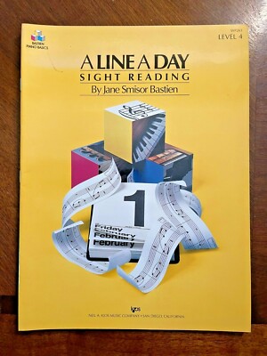 A Line a Day - Sight Reading - Level 4 - by Jane Bastien - 1991 | eBay