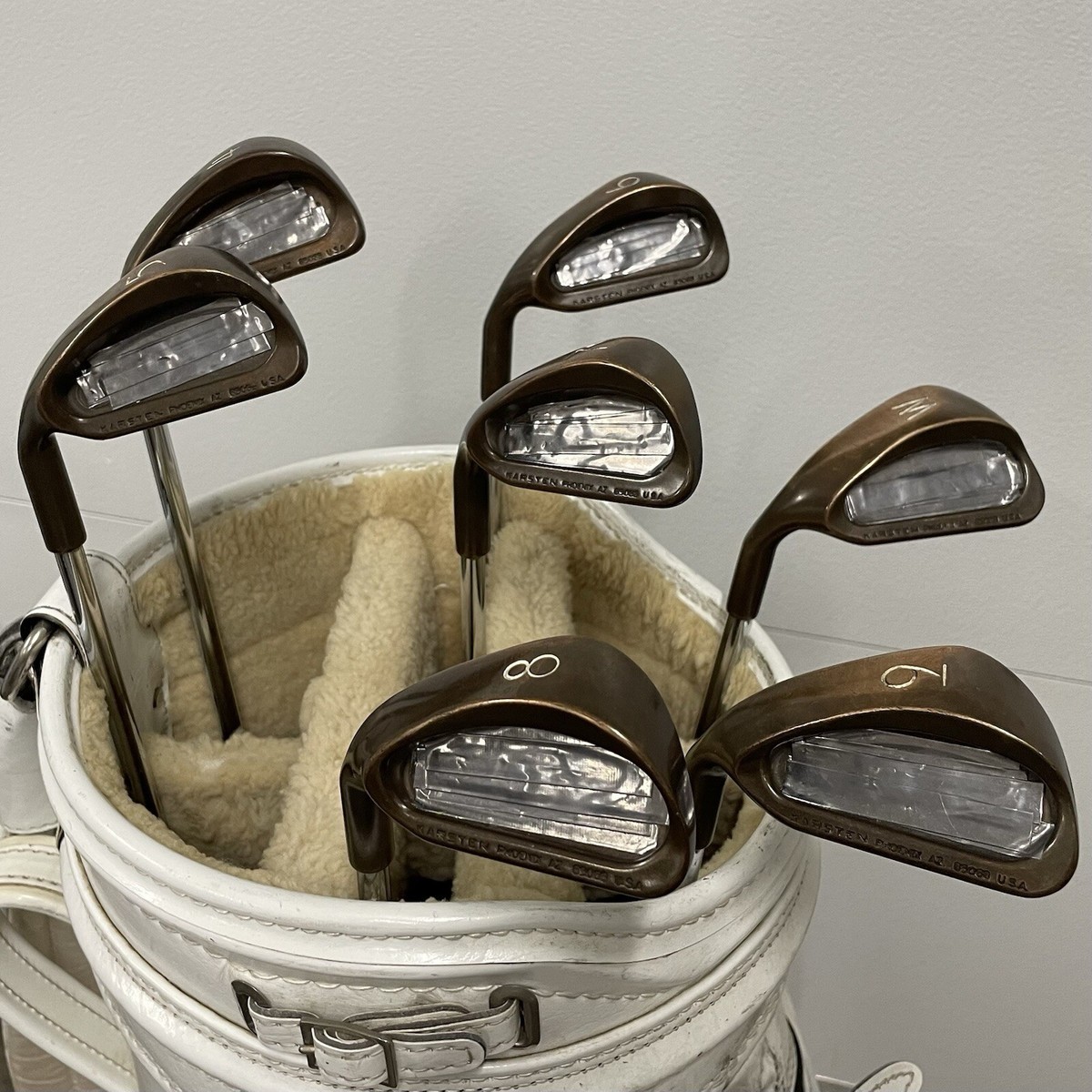 れおんPING 1990 PING Eye 2 Beryllium Copper Irons Left Hand LH Orange