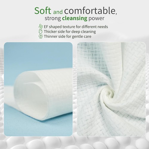 Funfeel Cotton Clean Towels - 100% Biobased, Disposable Face Towels 50 Count - Picture 4 of 6