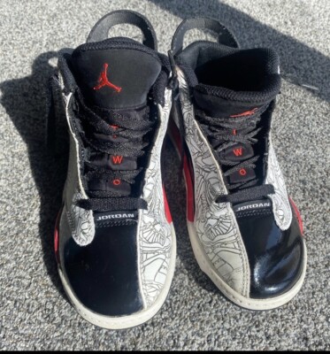 Jordan s Dub Zero Red Black And White Youth 1.5