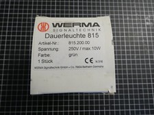 WERMA Luz Continua 815; 815.200.00; 250V/max 10W; Verde