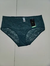 Wacoal Lace Hi-Cut Brief Stretch Lace Panty Dark Teal Size Large