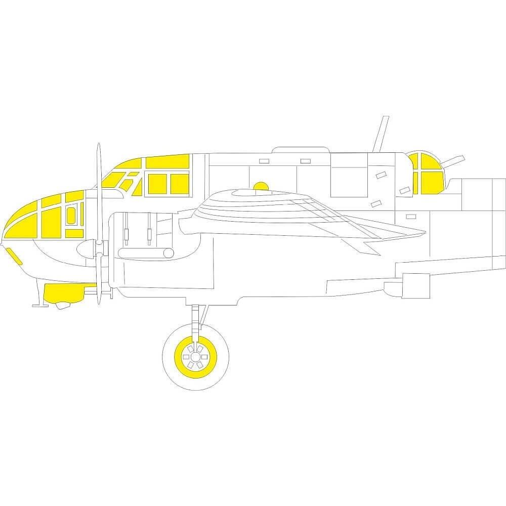 1:48 Beaufort Mk.I Masking Set for ICM EX908 Eduard