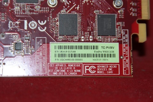 AMD FirePro W600, 2 GB GDDR5, 6 x Mini DisplayPort. Tarjeta de gráficos PCI Express. - Imagen 4 de 4