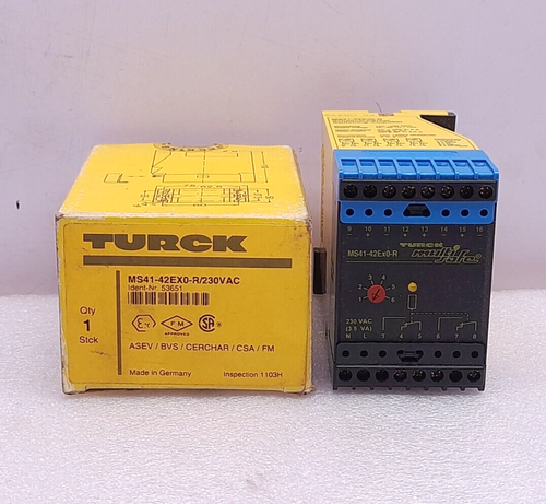Turck Multi Safe MS41-42EX0-R Logic Amplifier Relay MS41-42EX0-R/230VAC ...