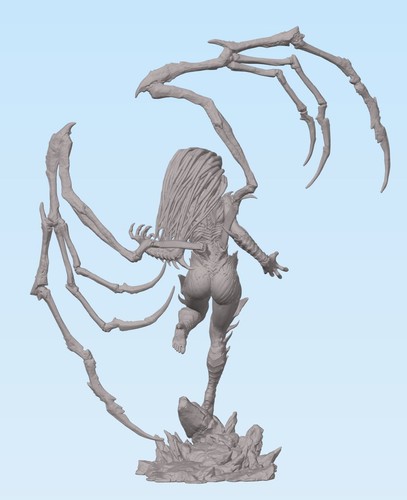 Starcraft - Queen of Blades - Resin 3d printed model kit 1:24 Scale - Kerrigan - Picture 2 of 4