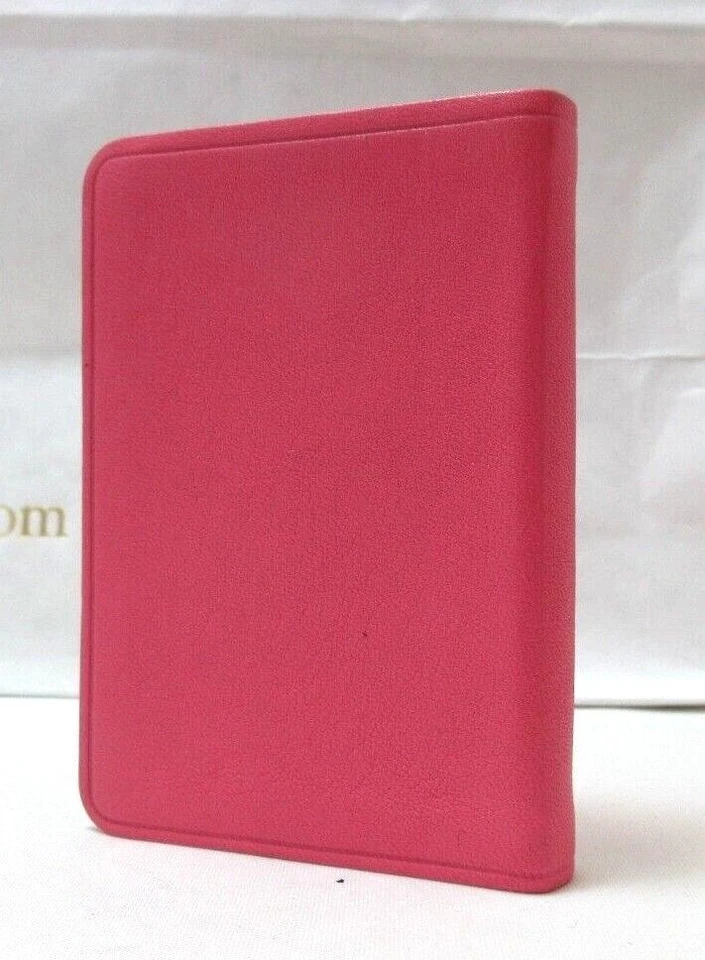 Address Book  MINI 3x4" Leather Cover 160 Tabbed Pages Post Miniatures PINK - Image 3 of 4