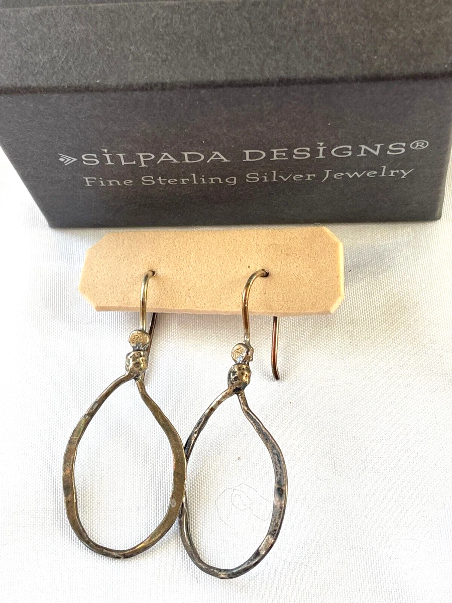 Silpada hammered hoop earrings sale
