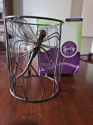 Scentsy warmer wrap just dandy silhouette wrap metal new open box