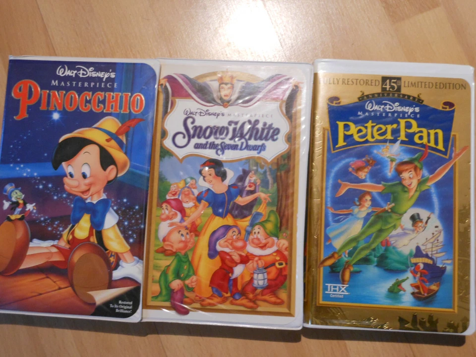 9 VHS Disney classics BLACK DIAMOND Fox & The Hound Dumbo Cinderella & 6 others - Image 3 of 4