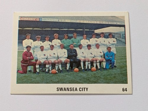 Tarjeta intercambiable de fútbol americano Swansea City 1970/71 The Sun #64 foto del equipo - Imagen 2 de 5