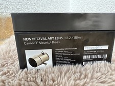 New Petzval Art Lens 1:2.2   /85mm  Canon EF Mount/Brass 