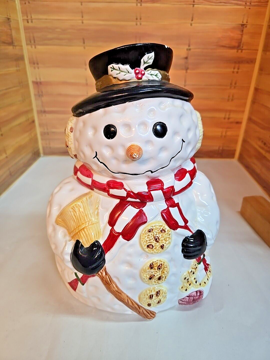 Gibson Housewares Ceramic Snowman Cookie Jar; China | eBay