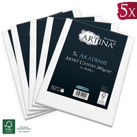 5Er Set Keilrahmen 18X24 Cm Leinwand LeinwäNde Malen KüNstlerbedarf Fsc® Holz