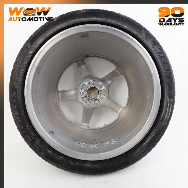 06-10 CHEVROLET CORVETTE C6 19 X 10J REAR WHEEL RIM TIRE ASSEMBLY CHROME 3 OEM