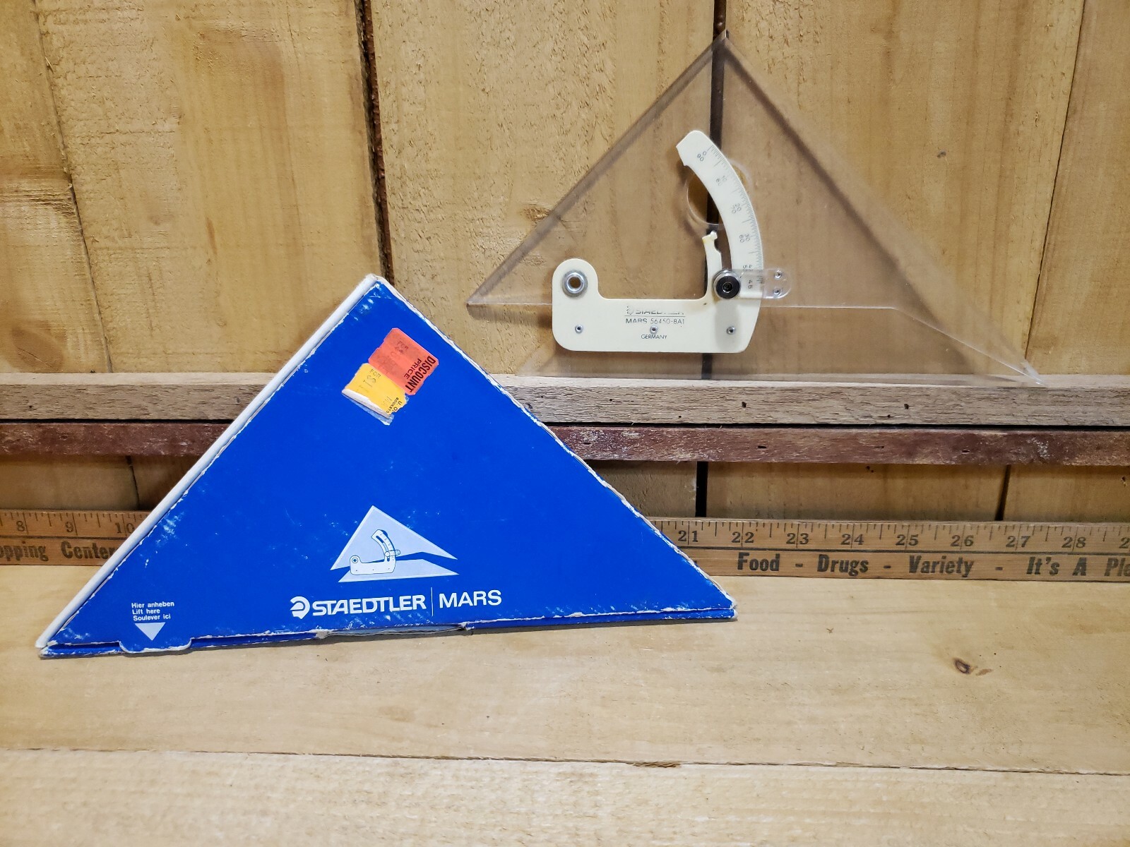 Vintage Staedtler Mars Adjustable Set Square Engineering 564 50-8A1